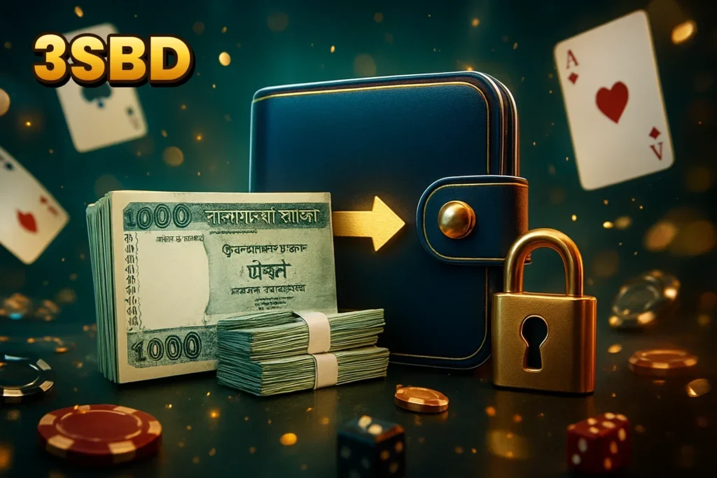 3SBD – Secure digital wallet and currency symbols for easy fund deposits and withdrawals on the platform.