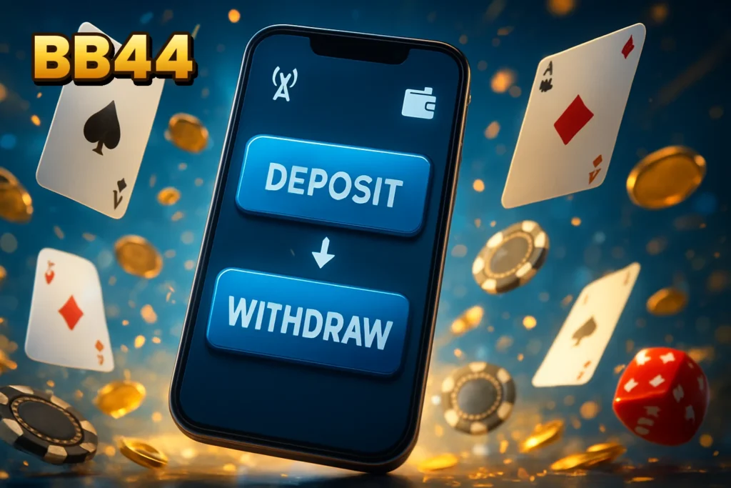 BB44 app deposit and withdrawal process BB44 app deposit and withdrawal process for Bangladeshi users via mobile payment methods.