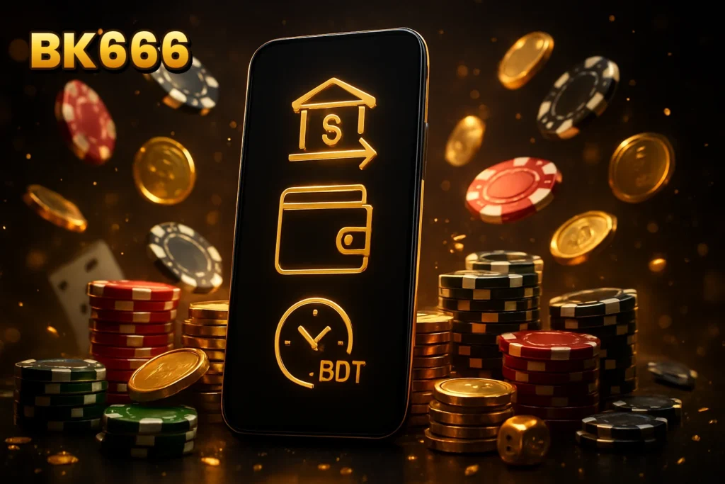 BK666 app withdrawal methods and processing times for Bangladesh players using local payment options.