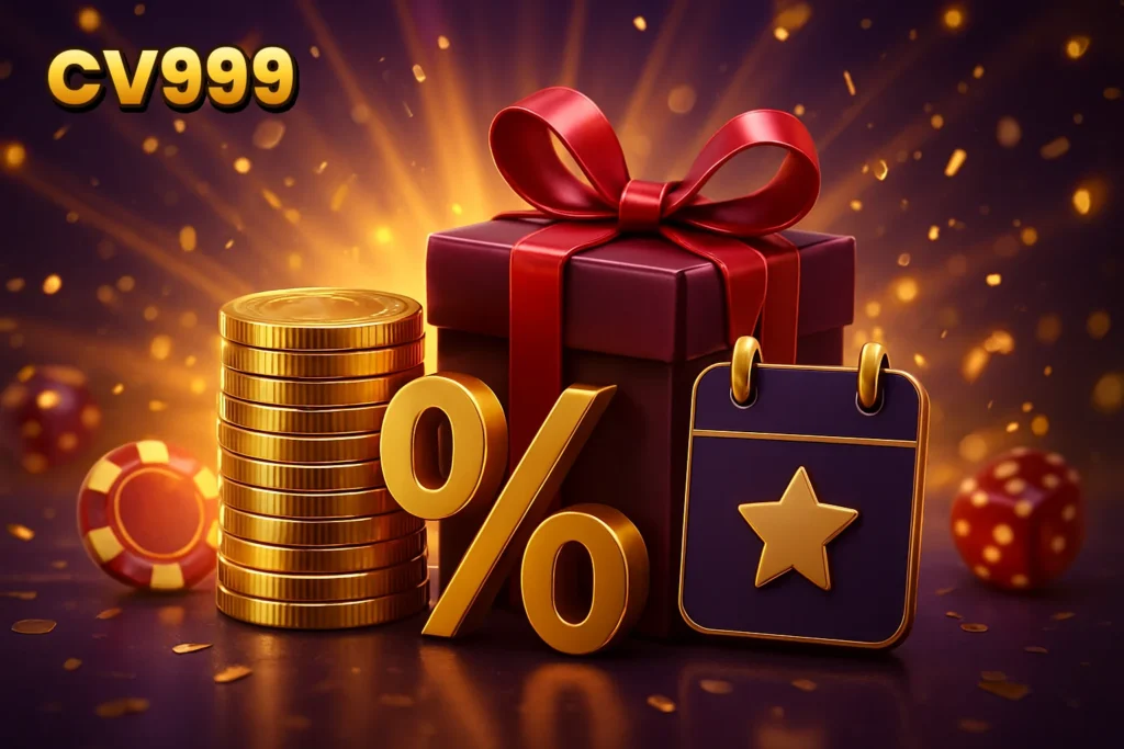 CV999 – CV999 bonuses and promotions including deposit offers, welcome gifts, and special event rewards for players.