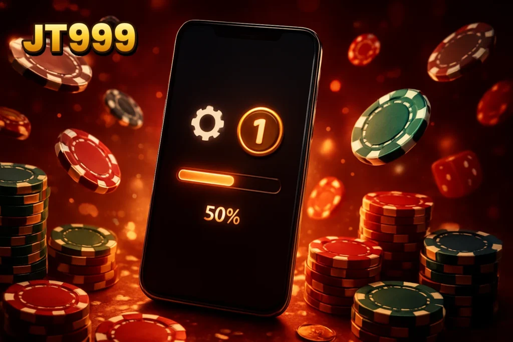JT999 | JT999 APK download progress on a smartphone JT999 – JT999 APK download progress on a smartphone with version details and system specifications.